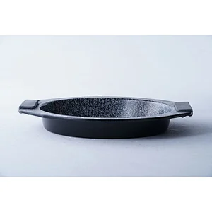 Household commercial round carbon steel non stick coating cake pan mould pie baking mold with two side handles
