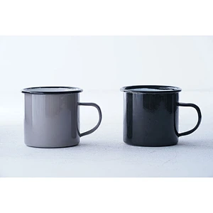 Professional high quality custom design multiple colors available no lid carbon steel enamel cup mug with handle