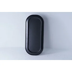 Hot sale accept custom brand black oval small carbon steel non stick coating bake tools mousse cake mold