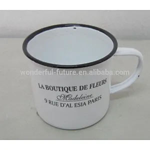 Carbon steel enamel cup,White enamel cup,Enamel tea cup,Carbon steel mug,carbon steel enamel water cup,carbon steel jug,