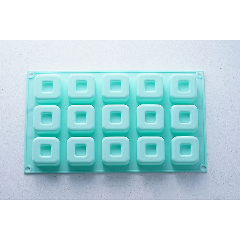 Hot sale mint flower shape ice chocolate pudding fondant tools silicone cake decorating molds baking mould