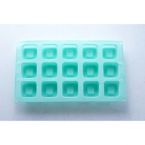 Professional supplier OEM ODM blue cube shape silicone ice chocolate pudding silicone fondant mold cake decoration