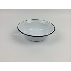 Enameled dishes,Enameled large plates,Carbon steel enameled bowl,Enameled cookware,Enameled tablewares