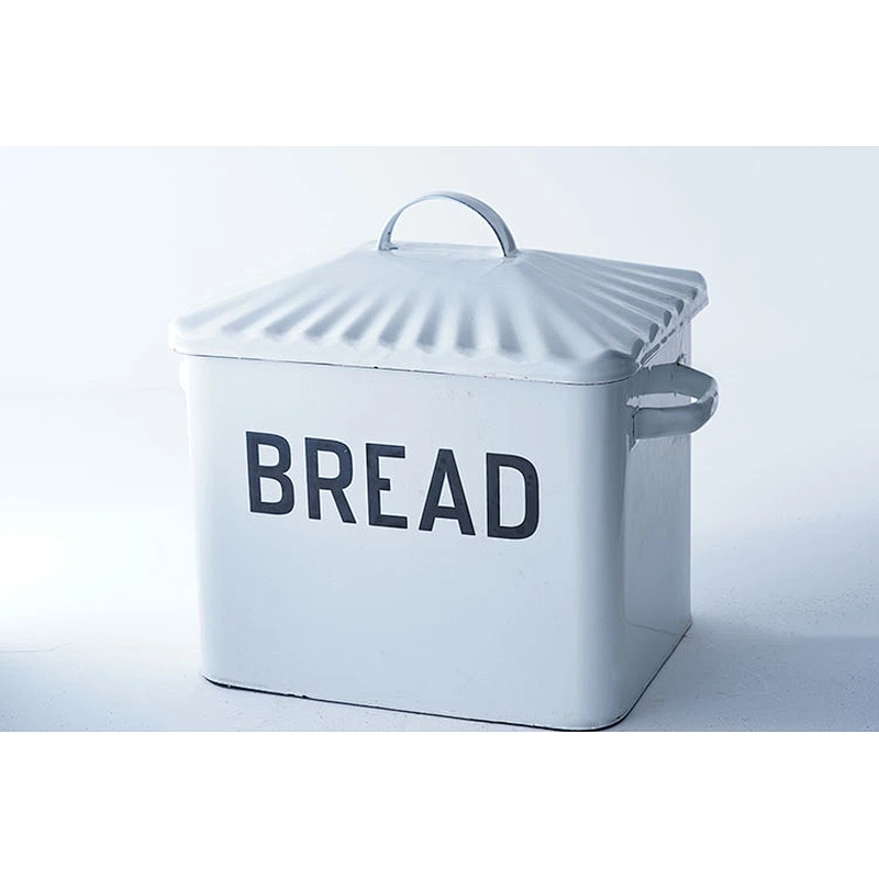 Custom durable big capacity white rectangular two side handle multi-functional carbon steel enamel coated tea with lid