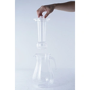 Hot sale OEM ODM household fashionable decorative good quality plastic fruit infusion water filter pitcher bottle with lid