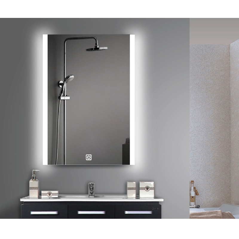 ETL Certified Waterproof Rectangle LED Fogless Mirror Large Bathroom Mirror Smart Lighted Mirror HC1012