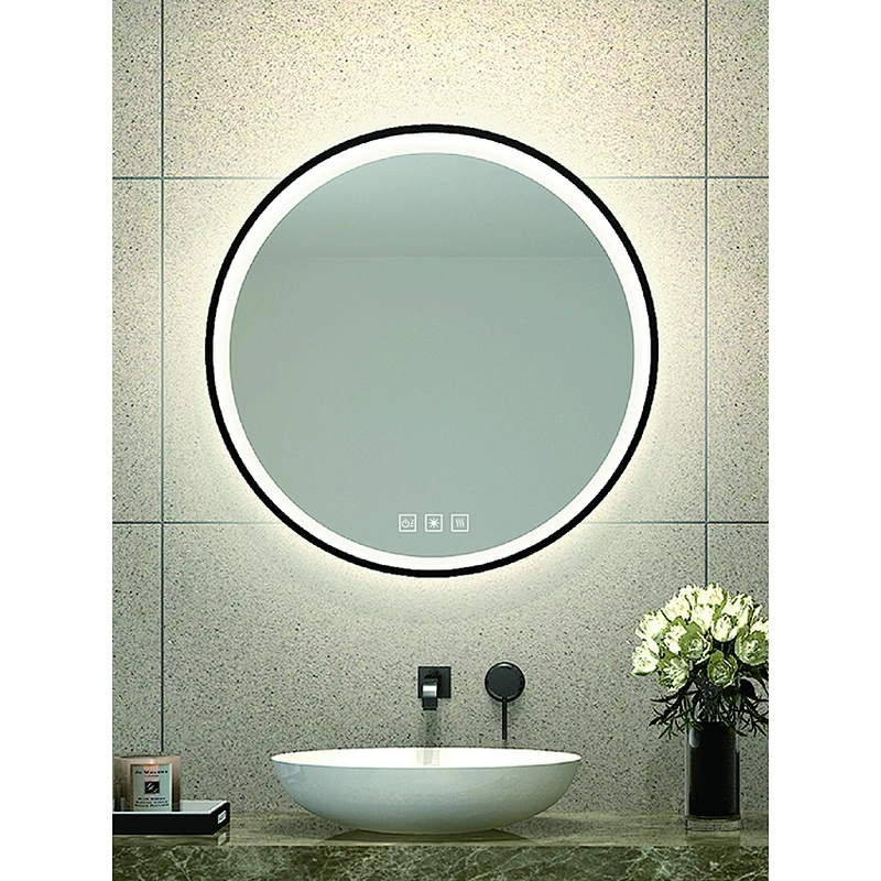 Round Mirror With LED Lights  With Adjustable Light HC2011
