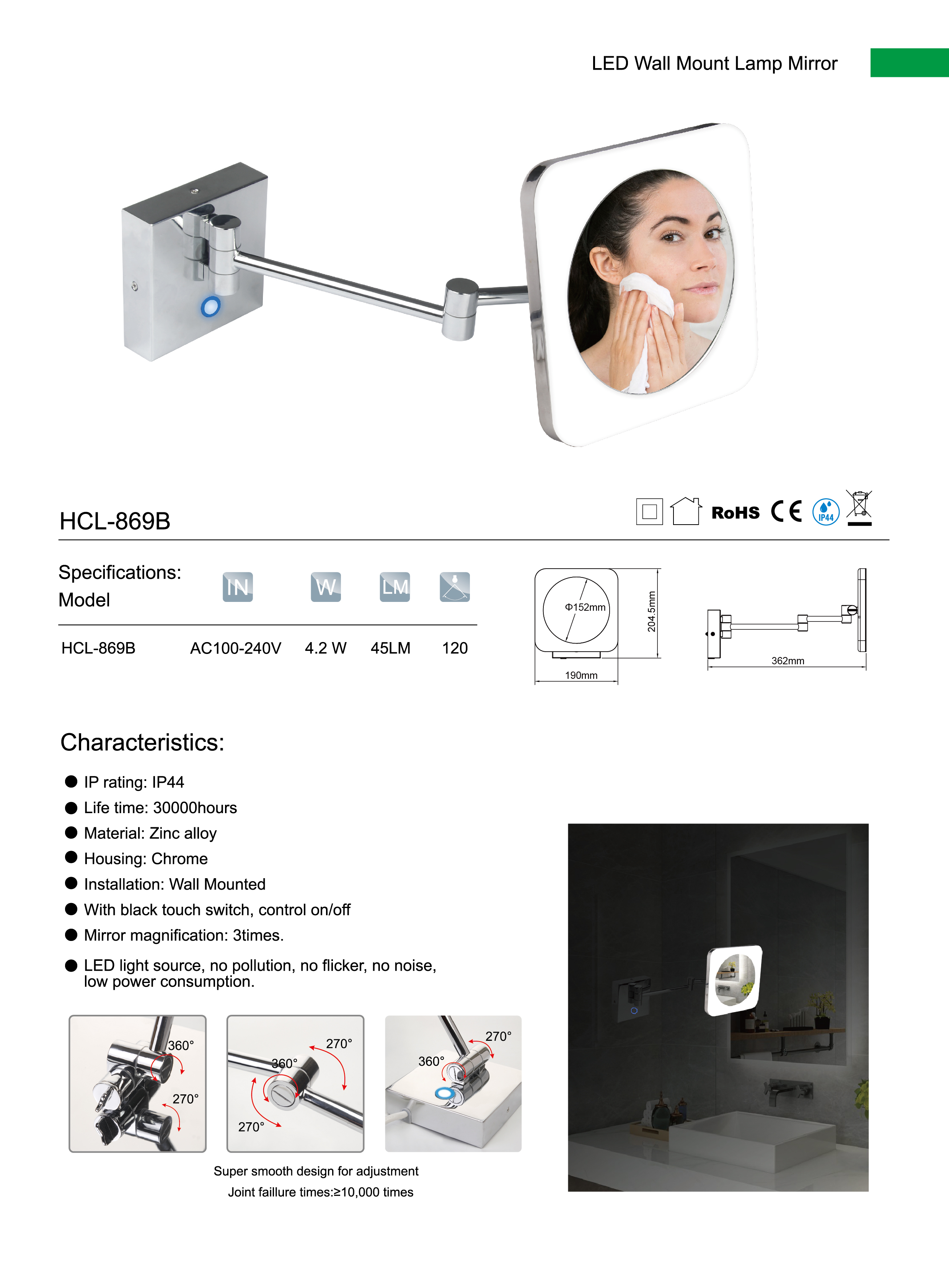Best Wall Makeup Mirror supplier