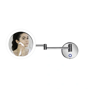 Bathroom Magnifying Wall Mirror Extendable Makeup Mirror High Definition Magnifying Cosmetic LED Mirror HCL-864