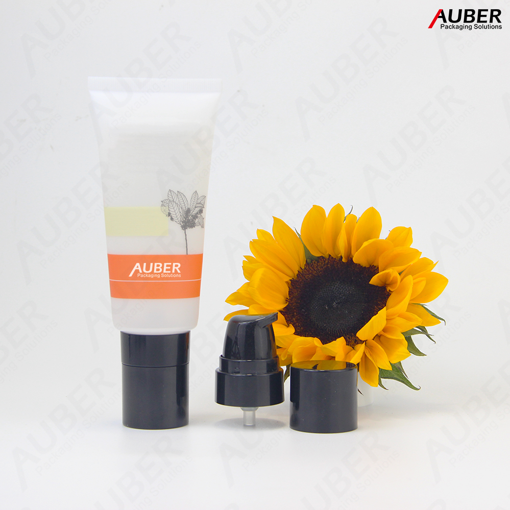 Airless Pump Round Cosmetic Squeeze Tube