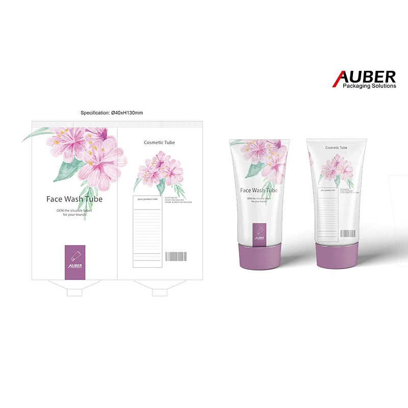 Face wash oval tube