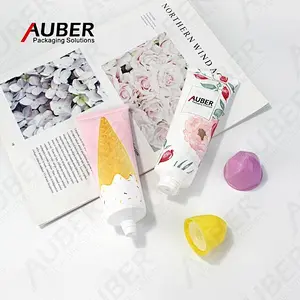 Unique PE tubes with ice-cream screw on cap for face wash