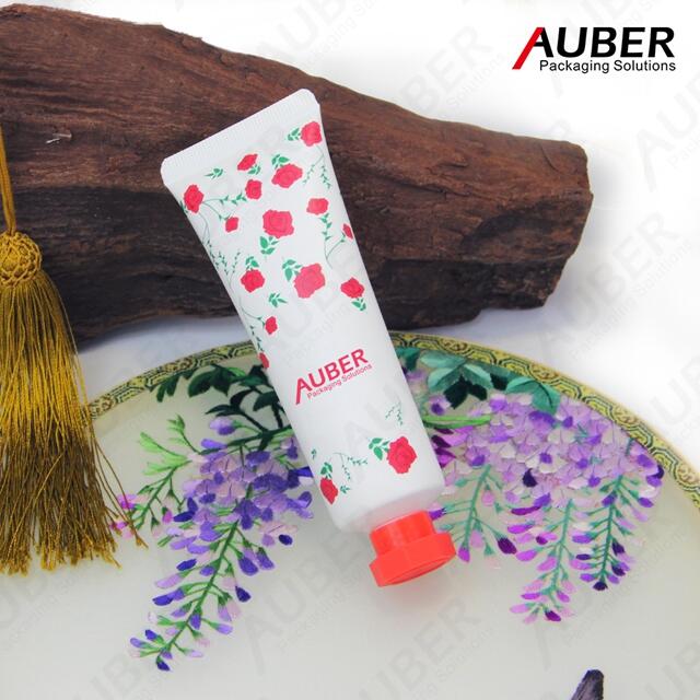 Plastic squeeze tube for hand cream
