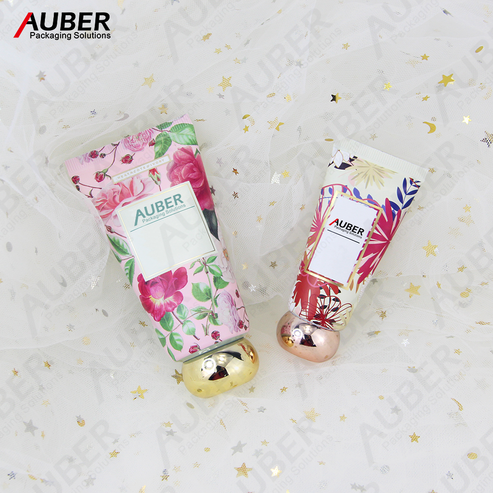 Colorful flower ABL tube with gold metalized cap