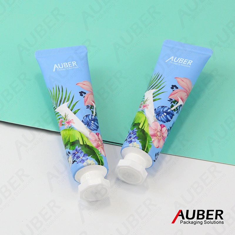 CMYK printing Aluminum laminated tube with octagonal cap
