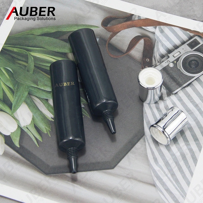 Glossy Black nozzle tube with double layer cap