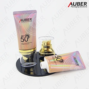 Oval High glossy tube with transparent cap