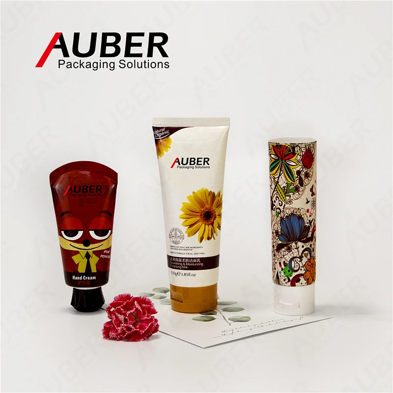 Retro style plastic laminated tube packaging for cosmetics