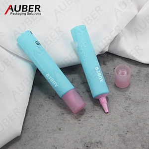 Matte nozzle tube with colored transparent cap