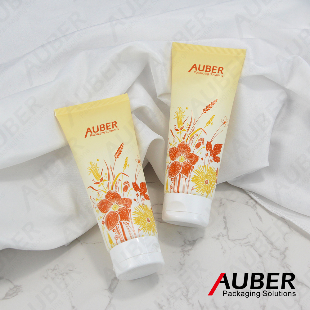 Yellow flower gradient PE tube