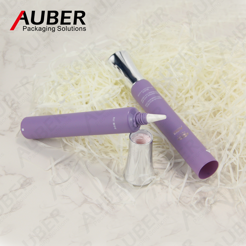 Purple nozzle PE tube with metallized cap