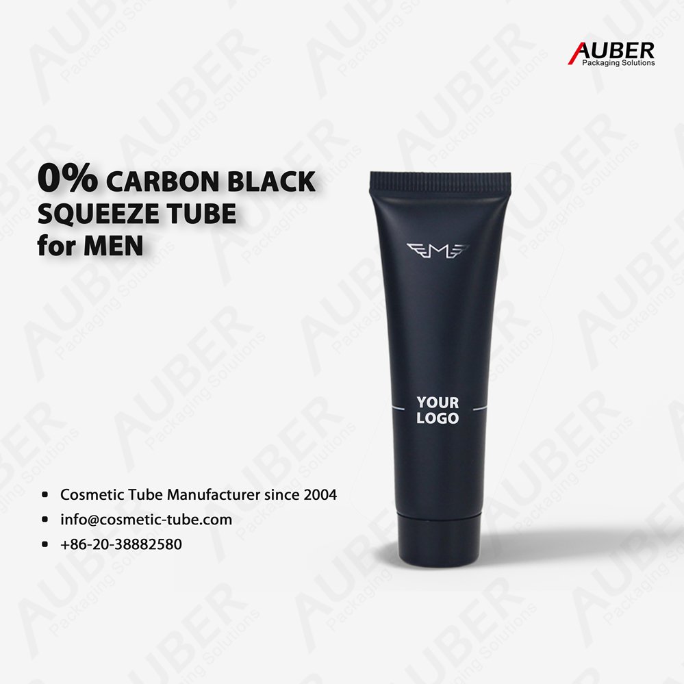 Non-carbon Black Tube Packaging for Men Skincare