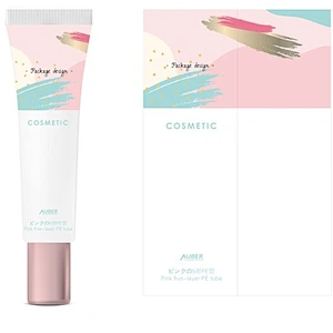 Colorful five layer PE tube with rose gold screw on cap