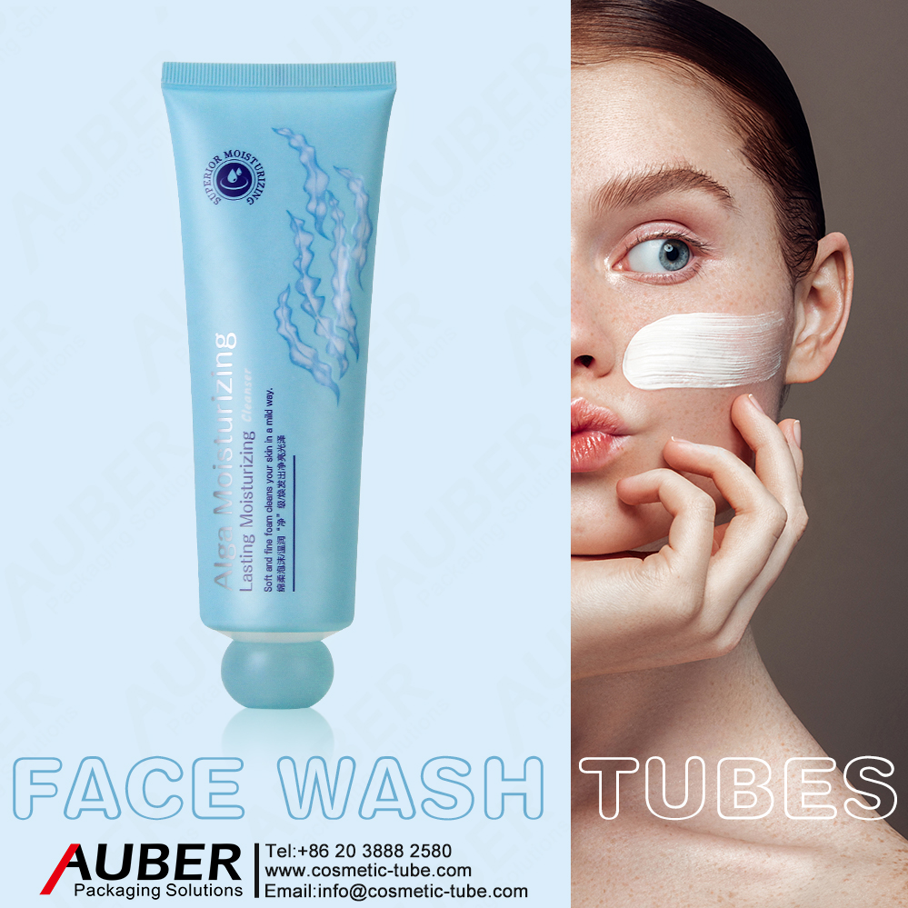 D40mm Light Blue Face Wash Tube