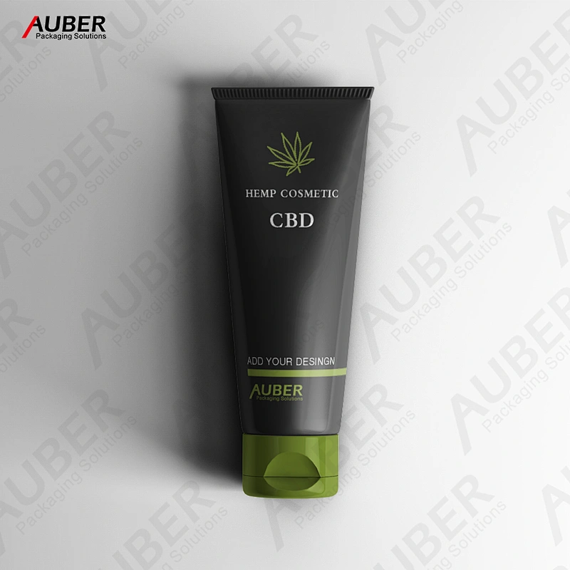 Auber Packaging Non-carbon black Tube Packaging for CBD Skin Care