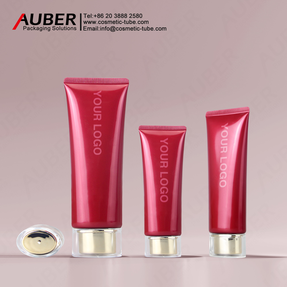Auber packaging D40mm oval body cream tube