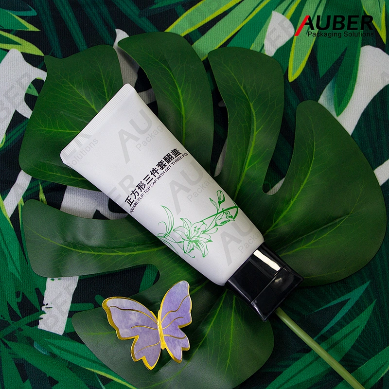 D40mm Square Tube face wash packaging Auber