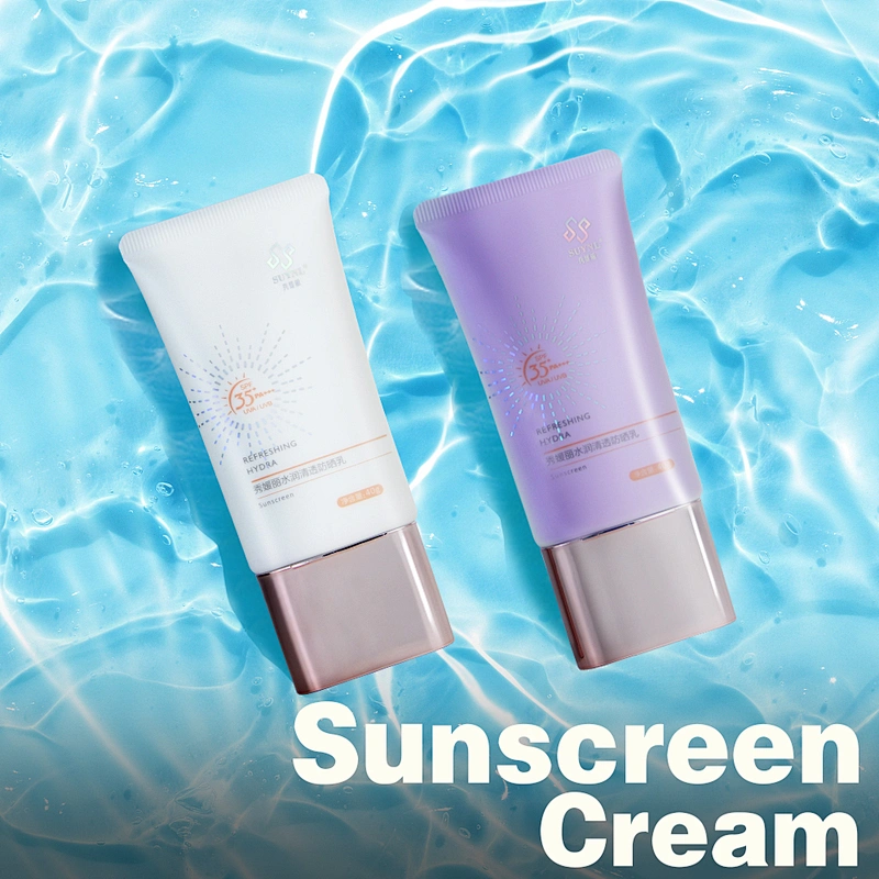 New D35mm oval squeezable sun cream packaging