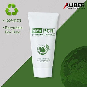 Auber 100% PCR cosmetic packaging tube for cream