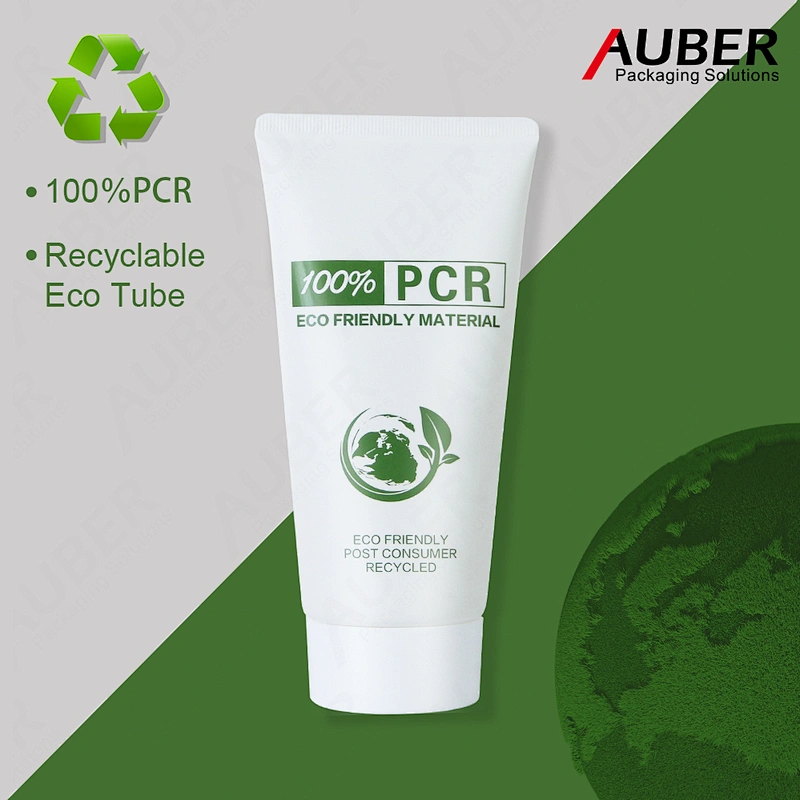 Auber 100% PCR cosmetic packaging tube for cream