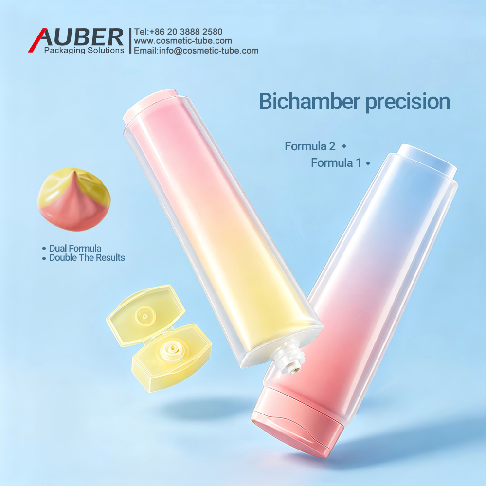 dual chamber tube packaging