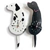New Arrival White/Black Wagging Tail Dog Wall Clock Unique Gift Creative Cartoon Mute Diy Clock