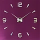 luxury mirror effect acrylic dial  sticker DIY wall clock for home & office decor