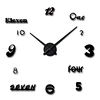 creative DIY shape wall clock modern fashion mirror effect wall clock