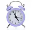 bedroom table decorative metal mini alarm clock