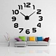 3D DIY Decorative Giant Big Acrylic Large Size Mirror Wall Clock