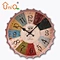 14 inch Vintage European Beer Bottle Cap Decoration Metal Wall Clock