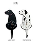 DIY dog acrylic wall clock modern