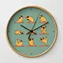 10inch promotional solid wood frame wall clock