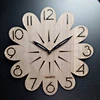 Art Home Fancy Decor Flower Shape MDF Wood Wall Clock