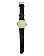 Factory Wholesale PU Leather Band Quartz Movement Watches For Men