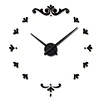 luxury acrylic  DIY wall clock with no number dial art decor sticker wall clock
