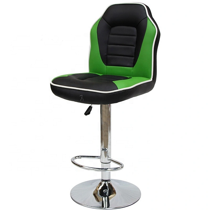 Hot Selling Green With Black  High Quality Fashion Design Reasonable Price Furniture PU Bar Chair