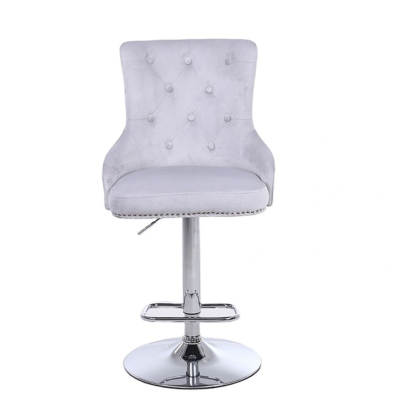 China Manufacturer Free Sample velvet bar stool chair