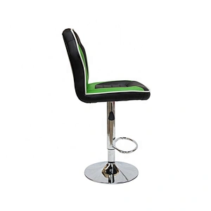 Hot Selling Green With Black  High Quality Fashion Design Reasonable Price Furniture PU Bar Chair