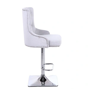 Customized luxury revolving adjustable height swivel bar stool